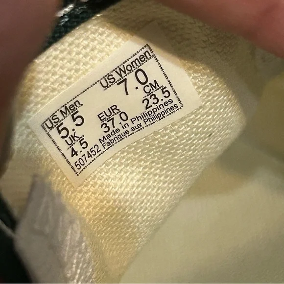 VANS off the wall checkerboard green slip on shoes sneakers women’s 7 new - Picture 3 of 7